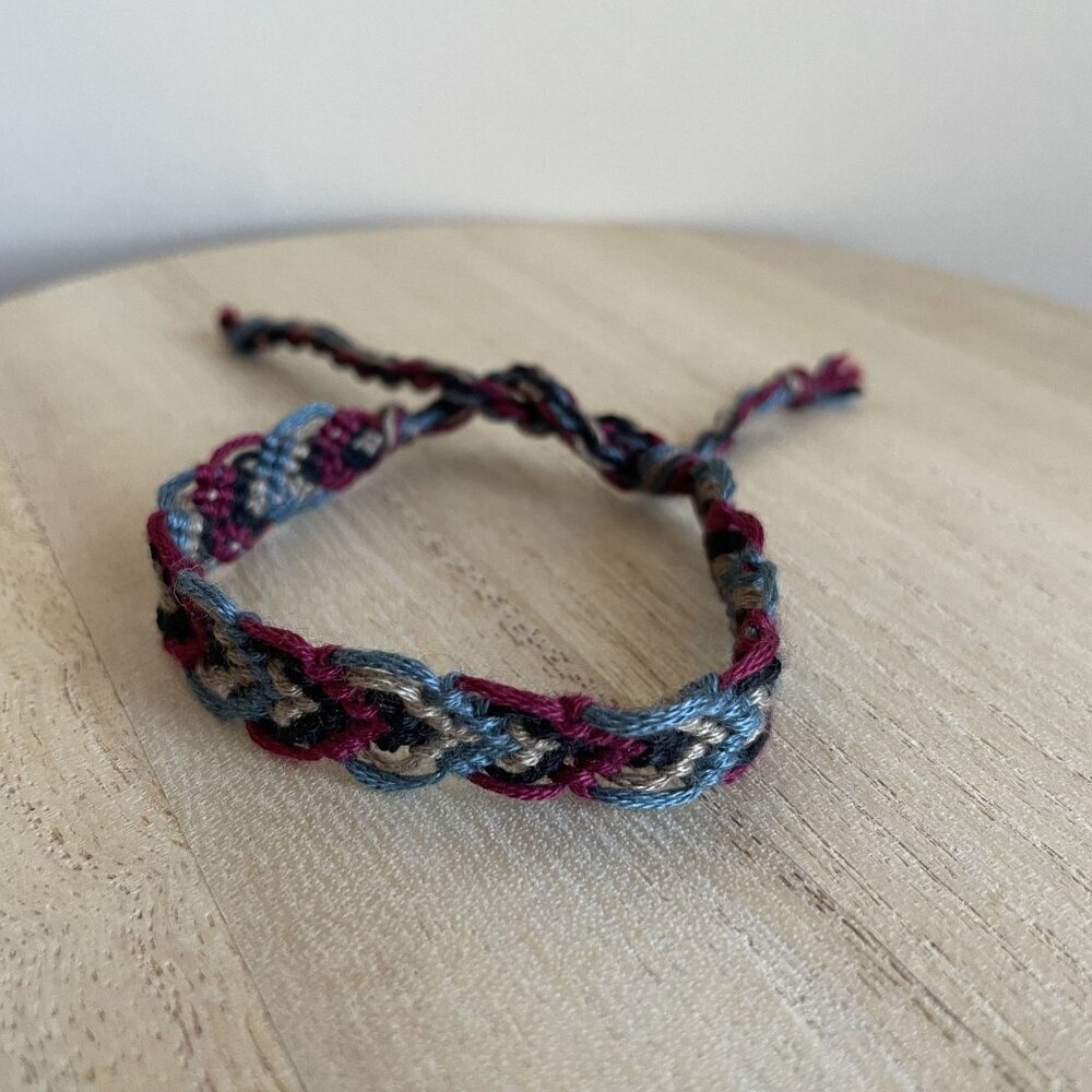 Damaris Bracelet, anklet, trendy, comfortable, tie, embroidery thread, woven, gi